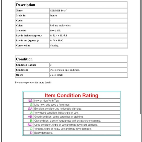 Hermes Red and Gold Scarf - Picture 14 of 14